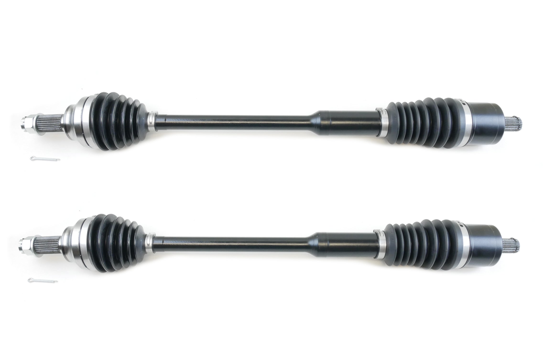 Monster XP Series Front CV Axles for Polaris 1334491, Left & Right, RZR XP XP4 1000 2017 2018 2019, Telescoping, Built Tough, 4340 Chromoly Steel, Direct Fit, Factory Length with 4" of Travel 1