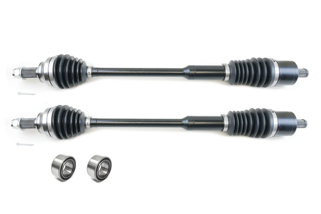 Monster XP Series Front CV Axles & Brgs for Polaris 1334491, Left & Right, RZR XP XP4 1000 2017 2018 2019, Telescoping, Built Tough, 4340 Chromoly Steel, Direct Fit, Factory Length with 4" of Travel 1