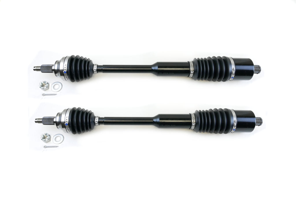 Monster XP Series Rear CV Axles for Polaris 1333944, Left & Right, RZR XP XP4 1000, RZR RS1, Telescoping, Built Tough, 4340 Chromoly Steel, Direct Fit, Factory Length with 4" of Travel