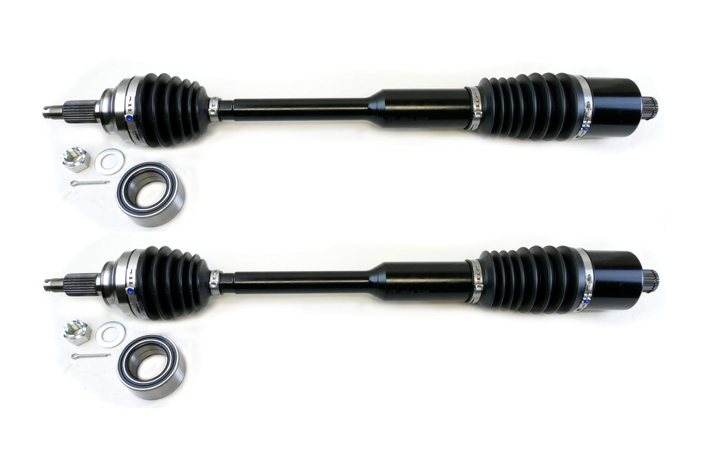 Monster XP Series Rear CV Axles & Brgs for Polaris 1333944, Left & Right, RZR XP XP4 1000, RZR RS1, Telescoping, Built Tough, 4340 Chromoly Steel, Direct Fit, Factory Length with 4" of Travel