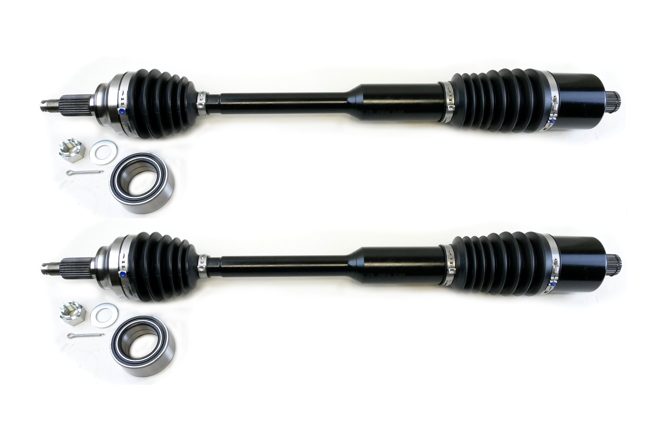 Monster XP Series Rear CV Axles & Brgs for Polaris 1333944, Left & Right, RZR XP XP4 1000, RZR RS1, Telescoping, Built Tough, 4340 Chromoly Steel, Direct Fit, Factory Length with 4" of Travel