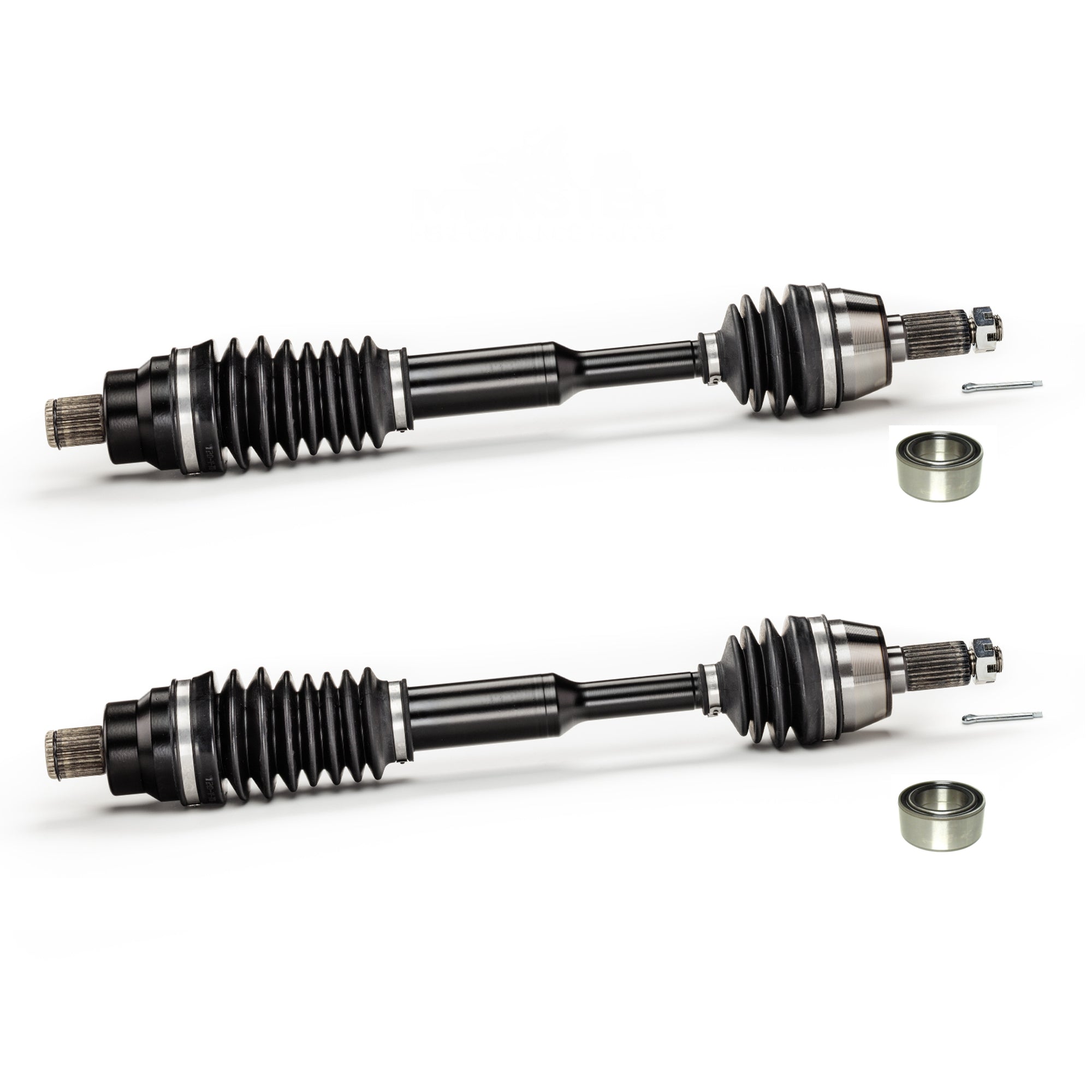 Monster XP Series Rear CV Axles & Brgs for Polaris 1332873, Left & Right, Sportsman & Scrambler 550 850 1000, Telescoping, Built Tough, 4340 Chromoly Steel, Factory Length with 4" of Travel 1