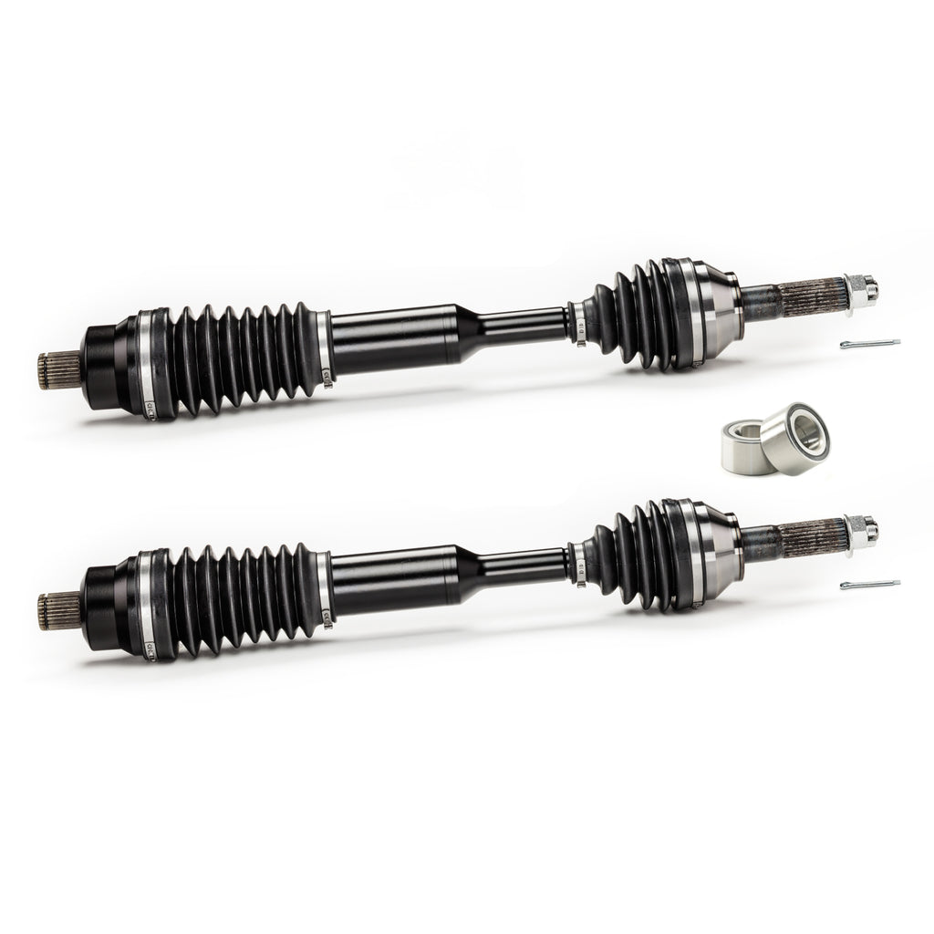 Monster XP Series Rear CV Axles & Brgs for Polaris 1332692, Left & Right, Ranger 400 500 800 EV, Telescoping, Built Tough, 4340 Chromoly Steel, Direct Fit, Factory Length with 4" of Travel 1