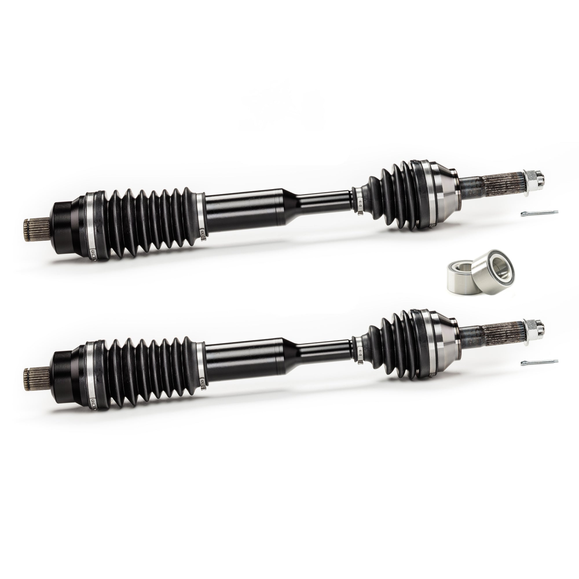 Monster XP Series Rear CV Axles & Brgs for Polaris 1332692, Left & Right, Ranger 400 500 800 EV, Telescoping, Built Tough, 4340 Chromoly Steel, Direct Fit, Factory Length with 4" of Travel 1