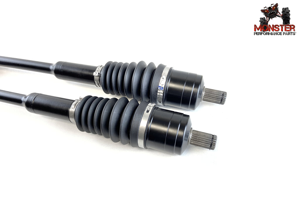 Monster XP Series Front CV Axles for Polaris 1333681, Left & Right, ACE 900 2017 2018 2019, Telescoping, Built Tough, 4340 Chromoly Steel, Direct Fit, Factory Length with 4" of Travel 3