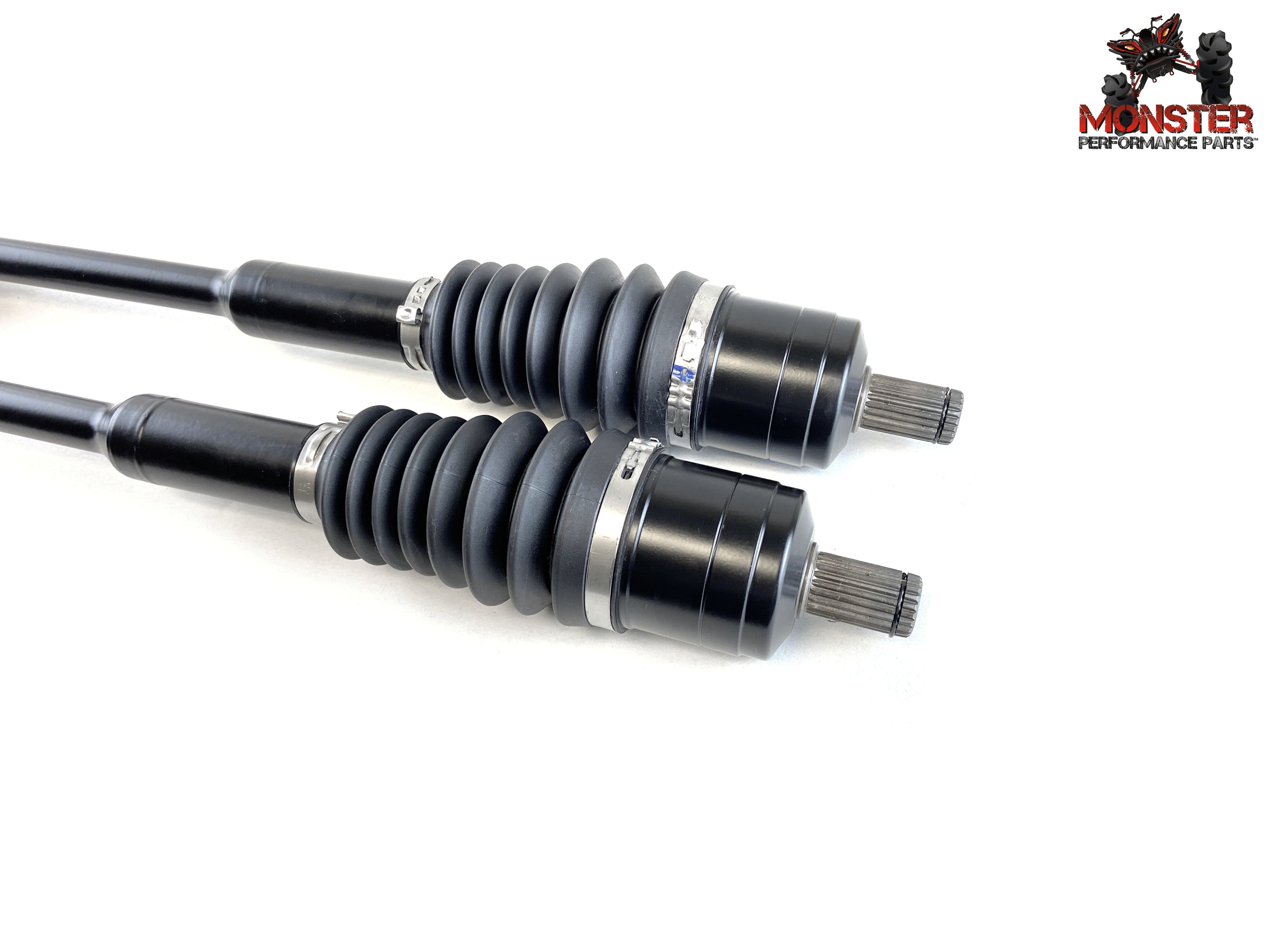 Monster XP Series Front CV Axles & Brgs for Polaris 1333681, Left & Right, ACE 900 2017 2018 2019, Telescoping, Built Tough, 4340 Chromoly Steel, Direct Fit, Factory Length with 4" of Travel 3