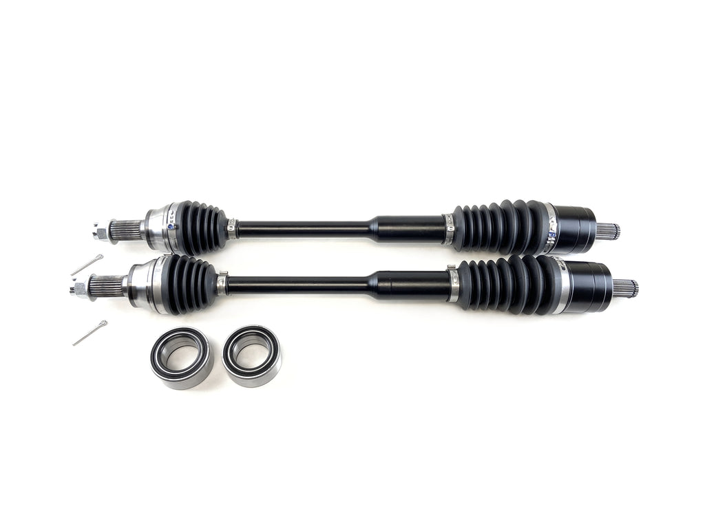 Monster XP Series Front CV Axles & Brgs for Polaris 1333681, Left & Right, ACE 900 2017 2018 2019, Telescoping, Built Tough, 4340 Chromoly Steel, Direct Fit, Factory Length with 4" of Travel