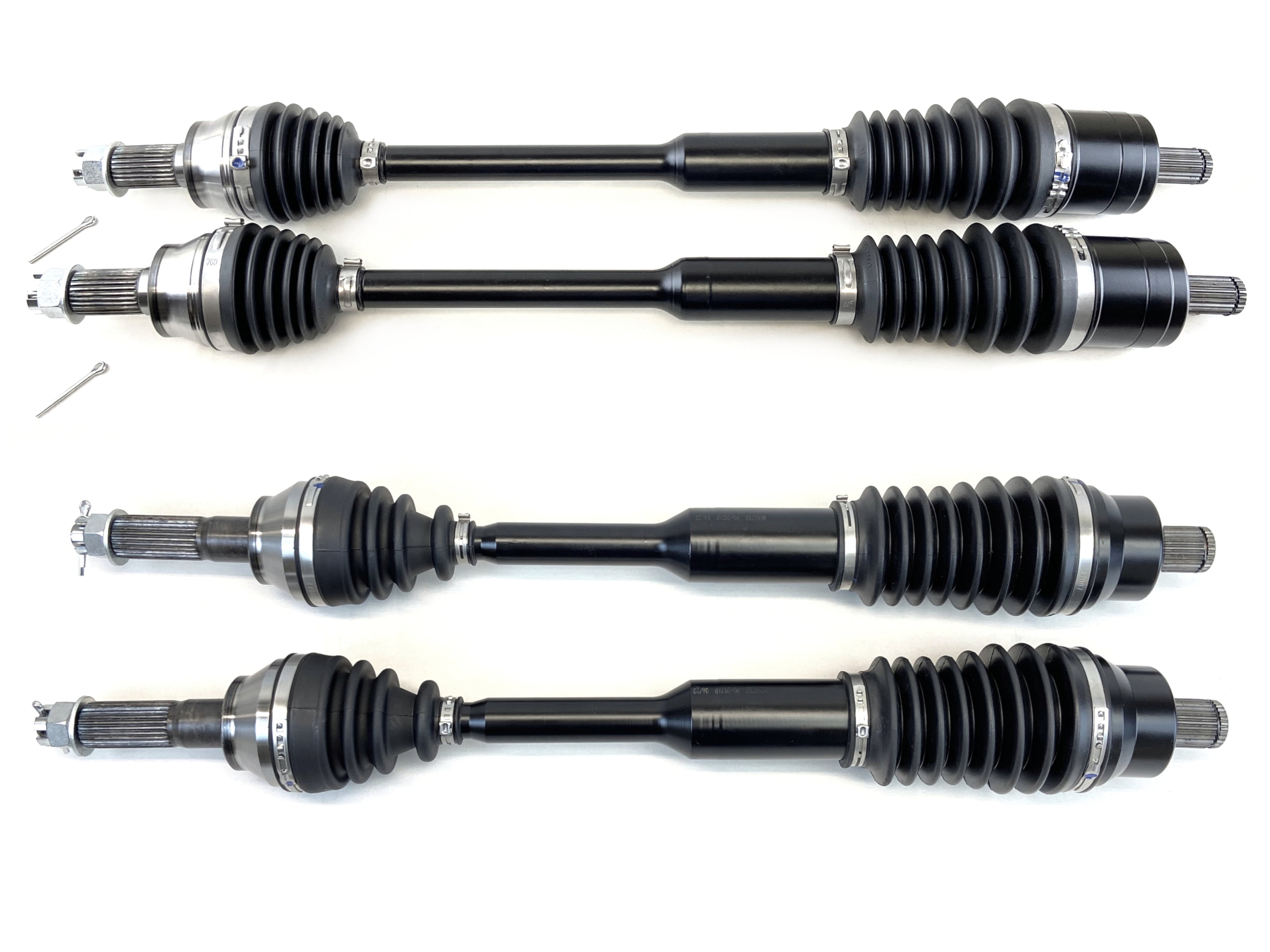 Monster XP Series Full CV Axle Set for Polaris 1333681, 1332947, Front & Rear, ACE 900 2017 2018 2019, Telescoping, Built Tough, 4340 Chromoly Steel, Direct Fit, Factory Length with 4" of Travel