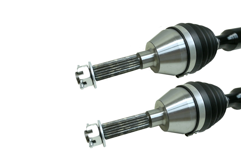 Monster XP Series Full CV Axle Set for Polaris 1333752, 1333275, Front & Rear, Sportsman 450 570, Telescoping, Built Tough, 4340 Chromoly Steel, Direct Fit, Factory Length with 4" of Travel 4