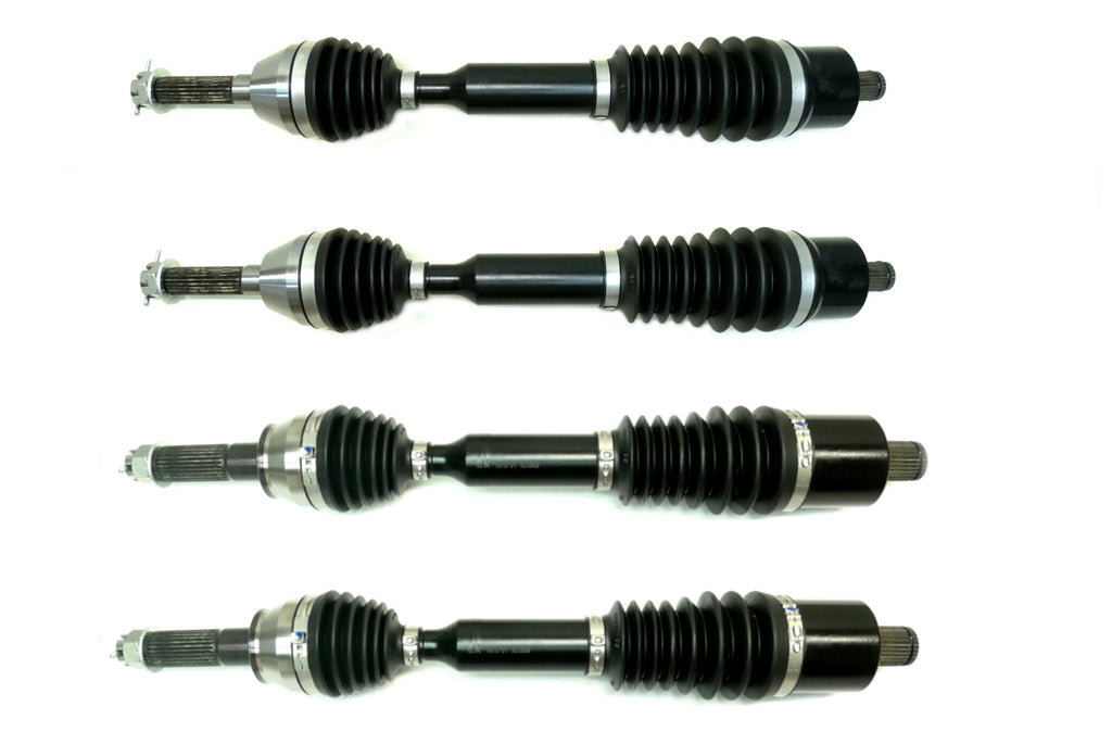 Monster XP Series Full CV Axle Set for Polaris 1333752, 1333275, Front & Rear, Sportsman 450 570, Telescoping, Built Tough, 4340 Chromoly Steel, Direct Fit, Factory Length with 4" of Travel