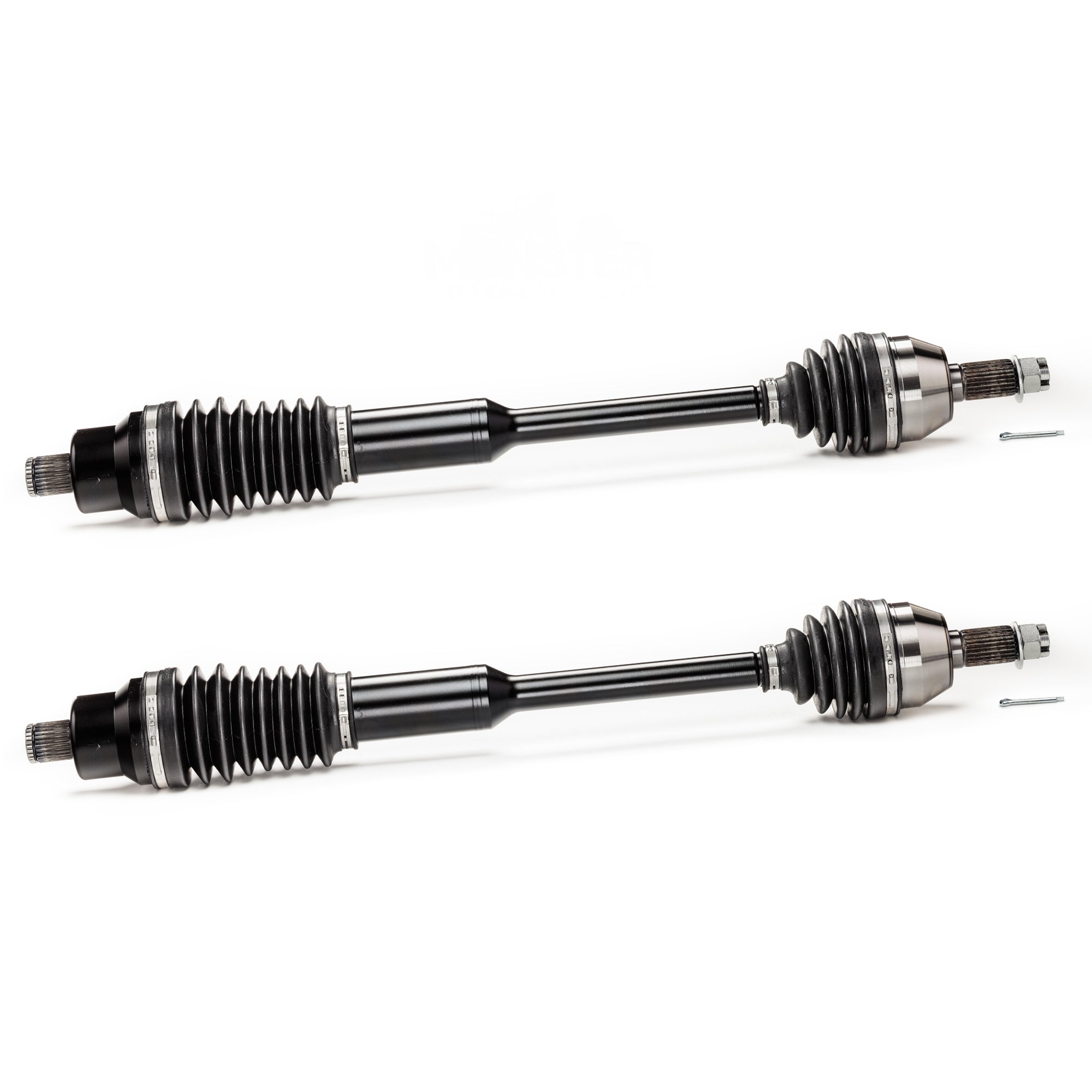 Monster XP Series Rear CV Axles for Polaris RZR XP XP4 1000 2014-2015, Left & Right, Telescoping, Built Tough, 4340 Chromoly Steel, Direct Fit, Factory Length with 4" of Travel 1