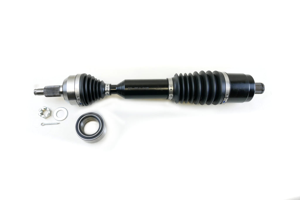 Monster XP Series Rear CV Axle & Brg for Polaris 1333949, RZR 900 50" 55" Trail 900, Telescoping, Built Tough, 4340 Chromoly Steel, Direct Fit, Factory Length with 4" of Travel