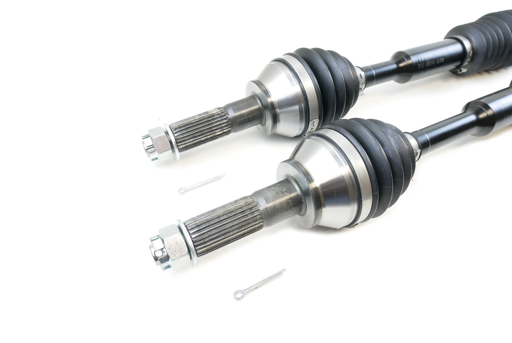 Monster XP Series Rear CV Axles & Brgs for Polaris 1332894, 1332895, Left & Right, Ranger 900 Diesel 2011 2012 2013 2014, Telescoping, Built Tough, 4340 Chromoly, Factory Length with 4" of Travel 3