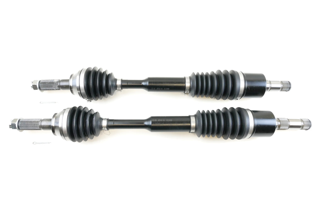 Monster XP Series Rear CV Axles for Polaris 1332894, 1332895, Left & Right, Ranger 900 Diesel 2011 2012 2013 2014, Telescoping, Built Tough, 4340 Chromoly Steel, Factory Length with 4" of Travel 1