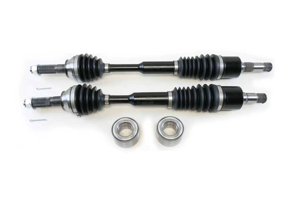 Monster XP Series Rear CV Axles & Brgs for Polaris 1332894, 1332895, Left & Right, Ranger 900 Diesel 2011 2012 2013 2014, Telescoping, Built Tough, 4340 Chromoly, Factory Length with 4" of Travel