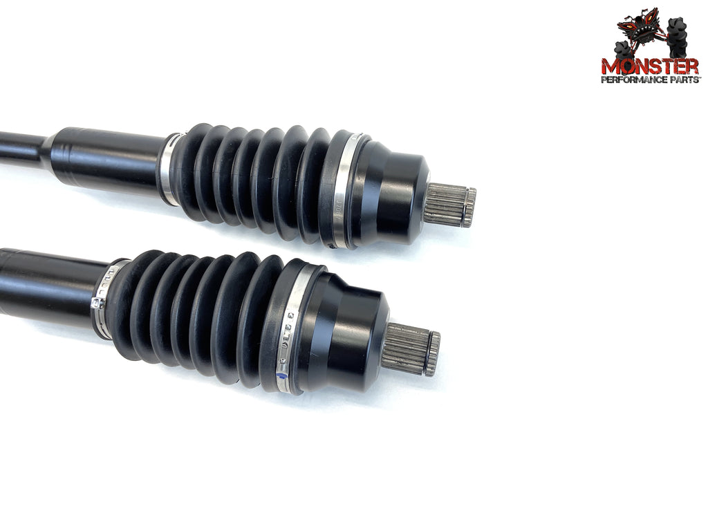 Monster XP Series Rear CV Axles & Brgs for Polaris 1332947, Left & Right, Telescoping, Built Tough, 4340 Chromoly Steel, Direct Fit, Factory Length with 4" of Travel 3