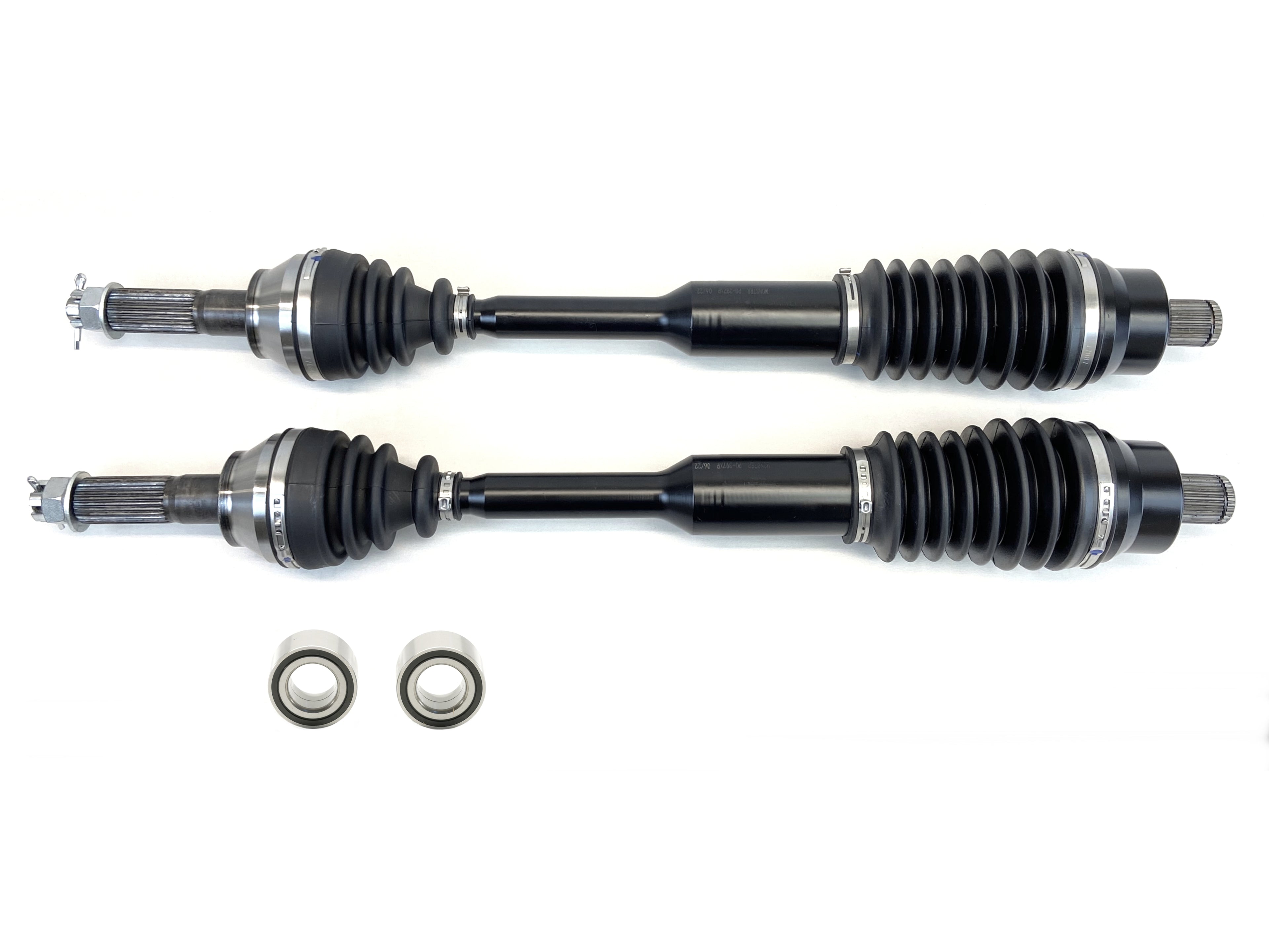 Monster XP Series Rear CV Axles & Brgs for Polaris 1332947, Left & Right, Telescoping, Built Tough, 4340 Chromoly Steel, Direct Fit, Factory Length with 4" of Travel