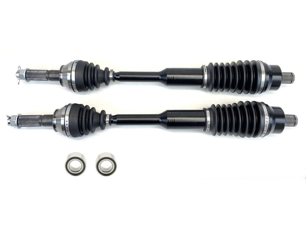 Monster XP Series Rear CV Axles & Brgs for Polaris 1332947, Left & Right, Telescoping, Built Tough, 4340 Chromoly Steel, Direct Fit, Factory Length with 4" of Travel 1