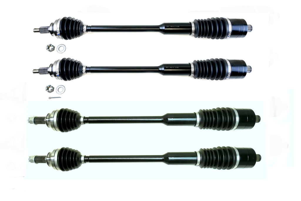 Monster XP Series Full CV Axle Set for Polaris RZR XP Turbo S & XP4 Turbo S 2018-2021, Front & Rear, Telescoping, Built Tough, 4340 Chromoly Steel, Direct Fit, Factory Length with 4" of Travel 1