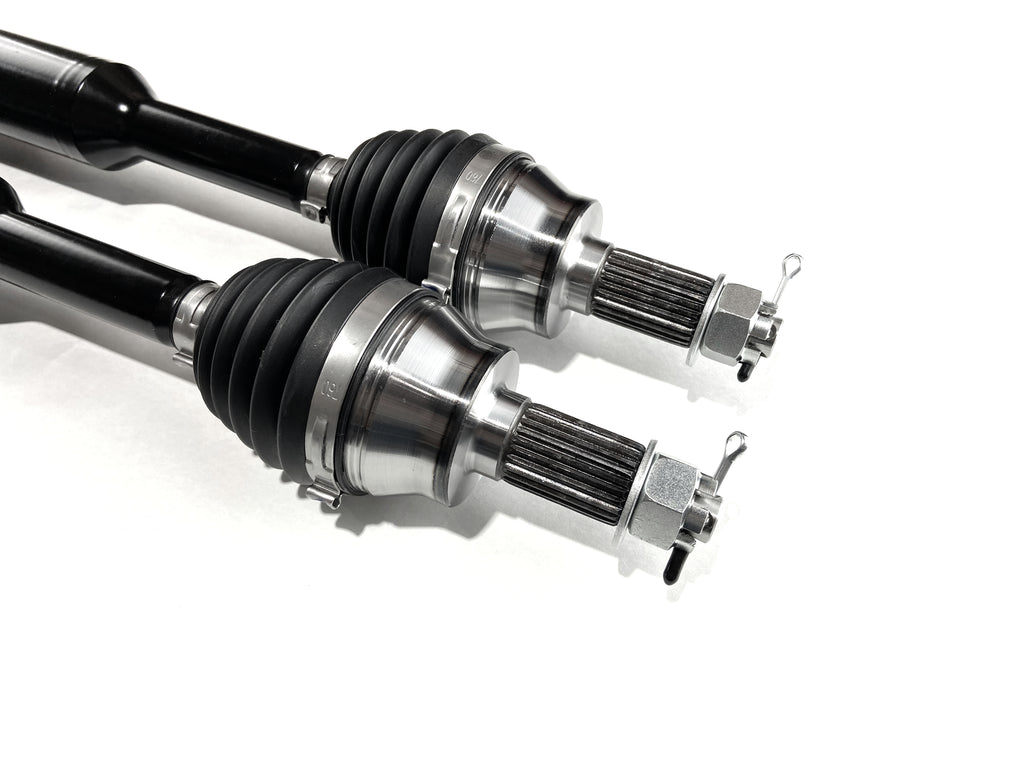 Monster XP Series Front CV Axles for Polaris 1334202, Left & Right, Scrambler & Sportsman 1000 S 55", Telescoping, Built Tough, 4340 Chromoly Steel, Direct Fit, Factory Length with 4" of Travel 4
