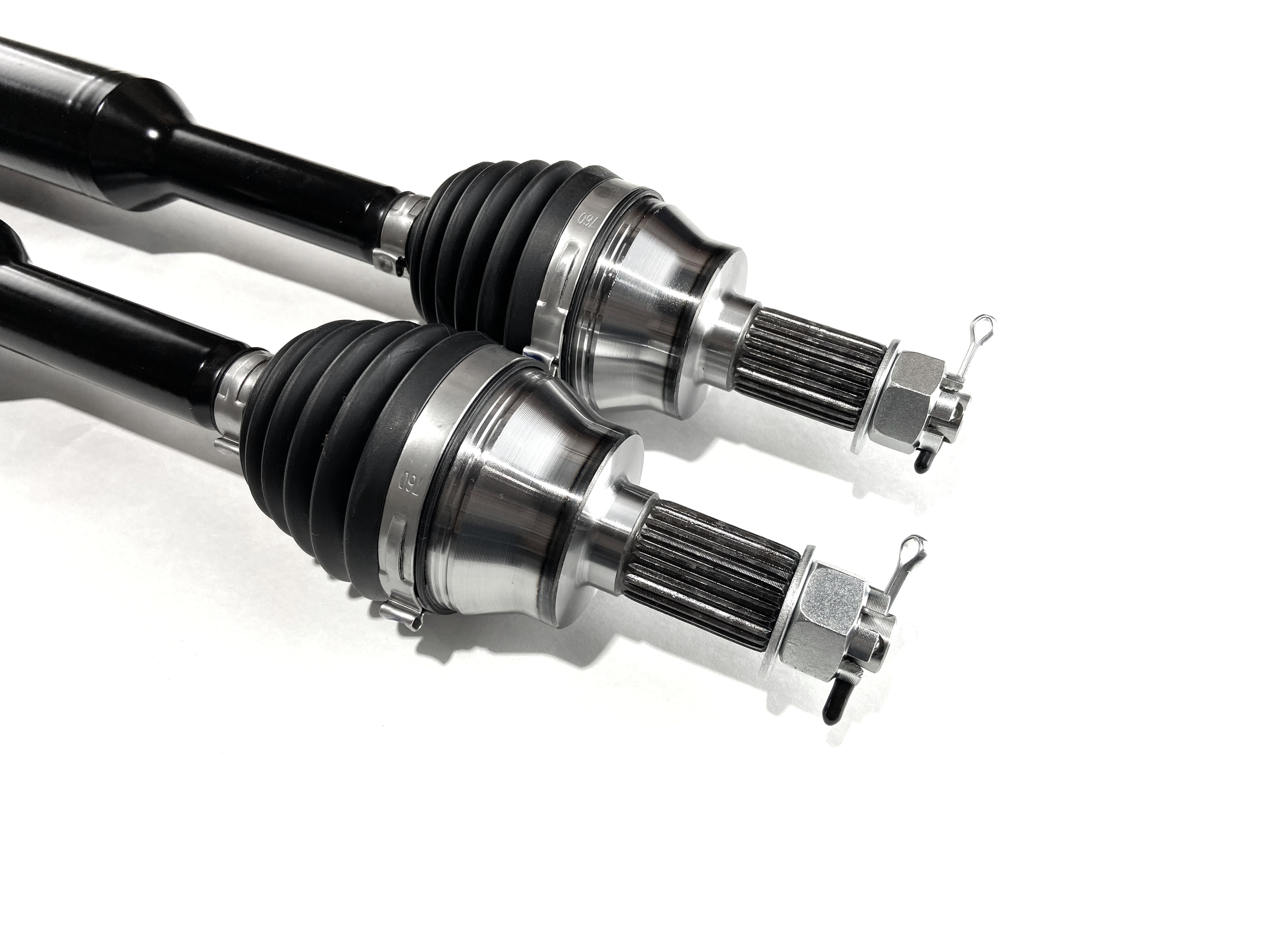 Monster XP Series Front CV Axles for Polaris 1334202, Left & Right, Scrambler & Sportsman 1000 S 55", Telescoping, Built Tough, 4340 Chromoly Steel, Direct Fit, Factory Length with 4" of Travel 4