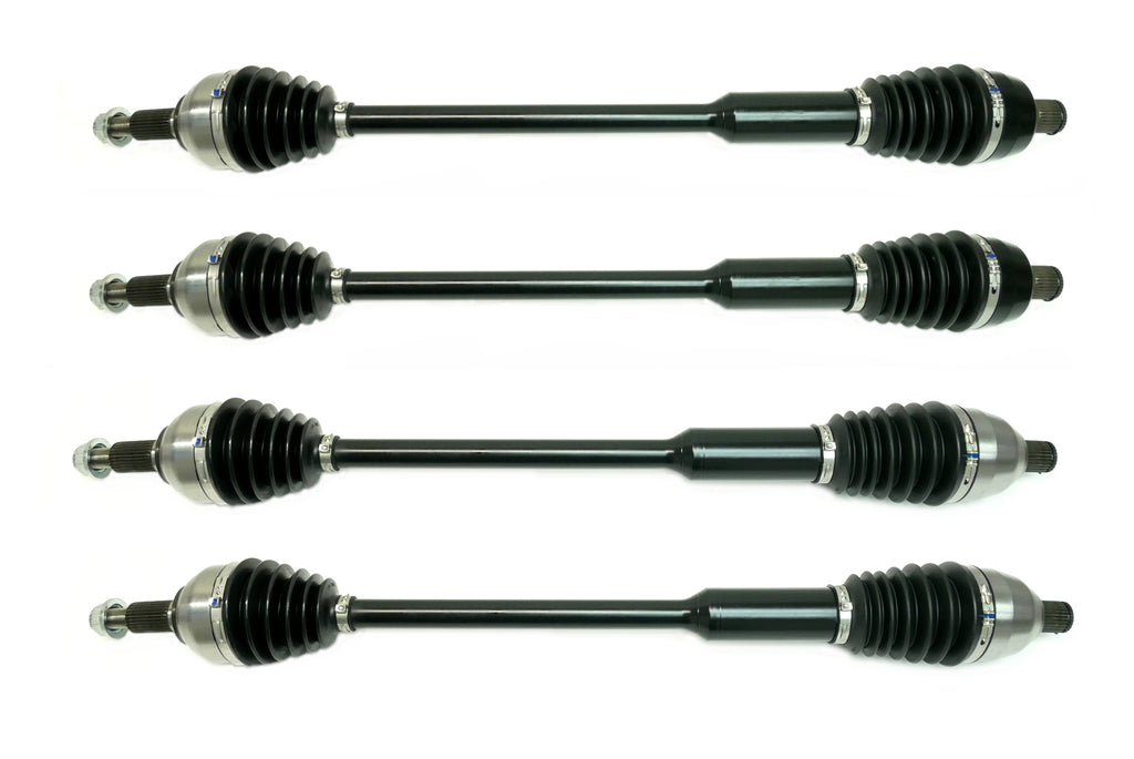 Monster XP Series Full CV Axle Set for Polaris 1334560, 1334593, Front & Rear, RZR Turbo R R4, Telescoping, Built Tough, 4340 Chromoly Steel, Direct Fit, Factory Length with 4" of Travel