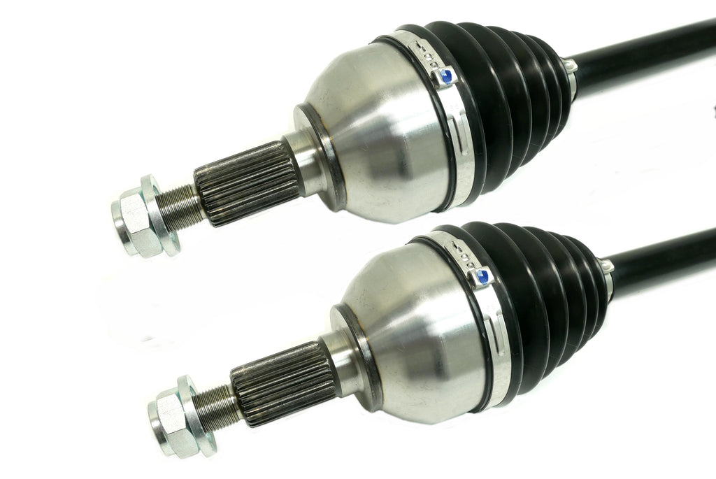 Monster XP Series Rear CV Axles for Polaris 1334593, Left & Right, RZR Turbo R R4, Telescoping, Built Tough, 4340 Chromoly Steel, Direct Fit, Factory Length with 4" of Travel 4