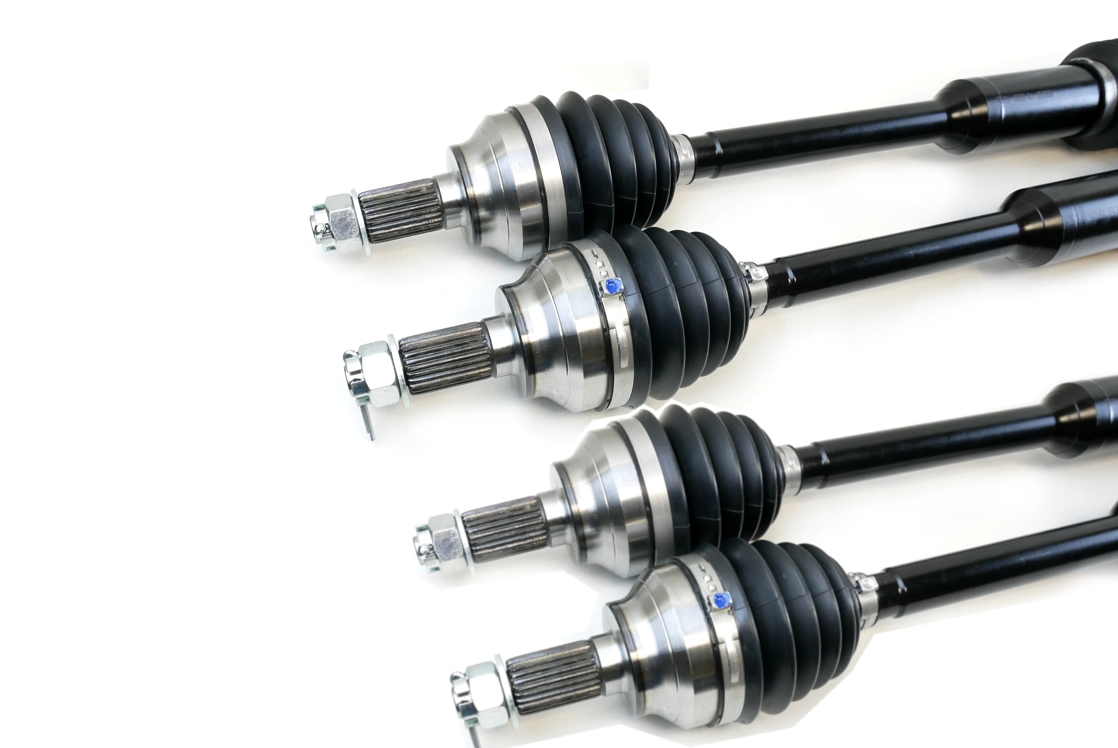 Monster XP Series Full CV Axle Set for Polaris 1333942, 1333944, Front & Rear, Telescoping, Built Tough, 4340 Chromoly, Direct Fit, Factory Length with 4" of Travel 4