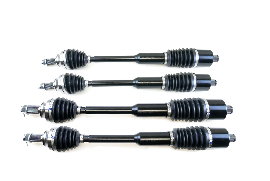 Monster XP Series Full CV Axle Set for Polaris 1333942, 1333944, Front & Rear, Telescoping, Built Tough, 4340 Chromoly, Direct Fit, Factory Length with 4" of Travel 1