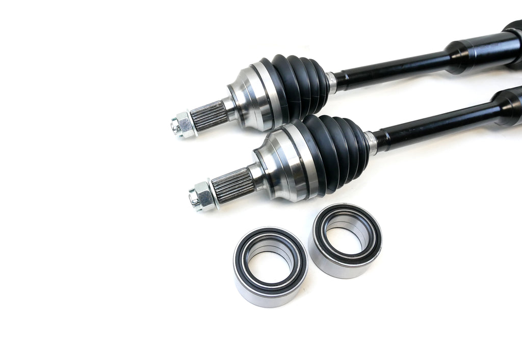 Monster XP Series Front CV Axles & Brgs for Polaris 1333942, Left & Right, RZR XP XP4 Turbo & RZR RS1, Telescoping, Built Tough, 4340 Chromoly Steel, Direct Fit, Factory Length with 4" of Travel 3