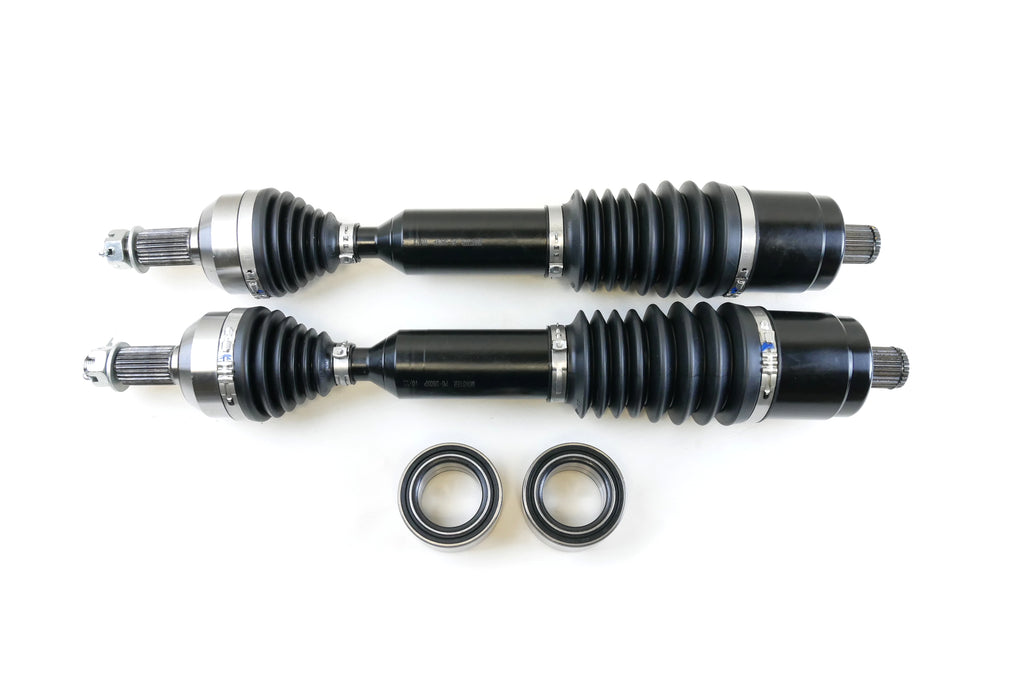Monster XP Series Rear CV Axles & Brgs for Polaris 1333949, Left & Right, RZR 900 50" 55" Trail 900, Telescoping, Built Tough, 4340 Chromoly Steel, Direct Fit, Factory Length with 4" of Travel 1