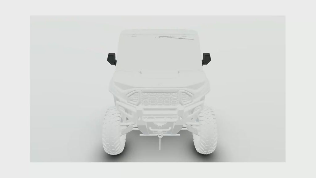 Polaris Side View Adjustable Folding Mirrors for RANGER, Door Mounted, Set of 2 | 2889862