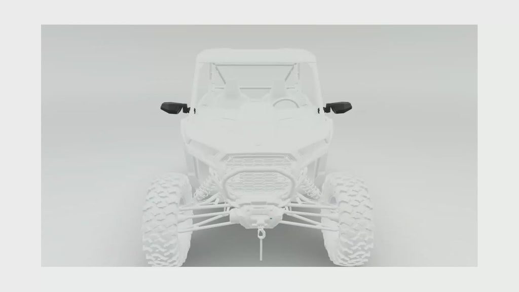 Polaris RZR Side View Adjustable Folding Mirrors, Set of 2 | 2884524