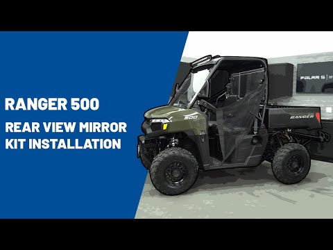 Polaris Rear View Convex Weatherproof Mirror for RANGER 500, 570 and Pro XD Mid-Size, Vehicle Frame Mounted | 2889187