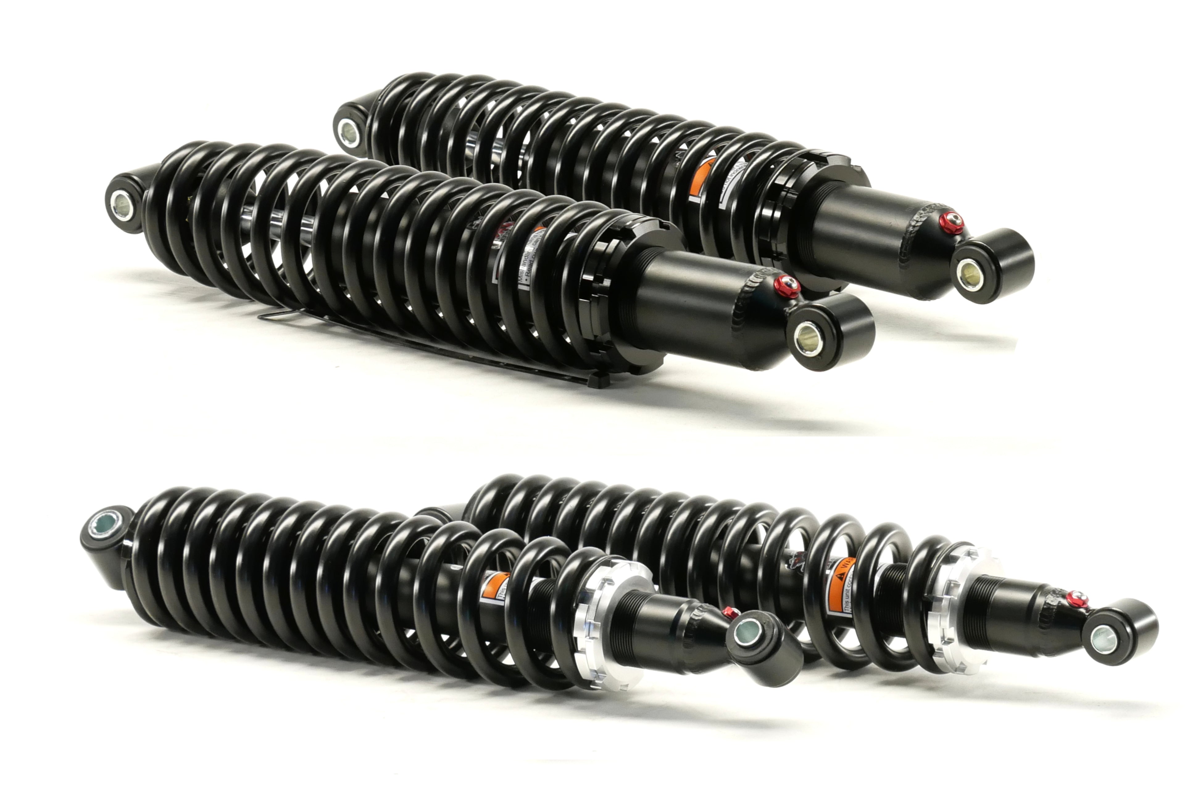 Monster Performance Full Shock Set for Yamaha Rhino 450 & 660 2005-2009, Front & Rear, Monotube, Responsive Handling, Optimal Damping, Quality Tested, Gas-charged, Anti-foam, Anti-shear, Adjustable 1