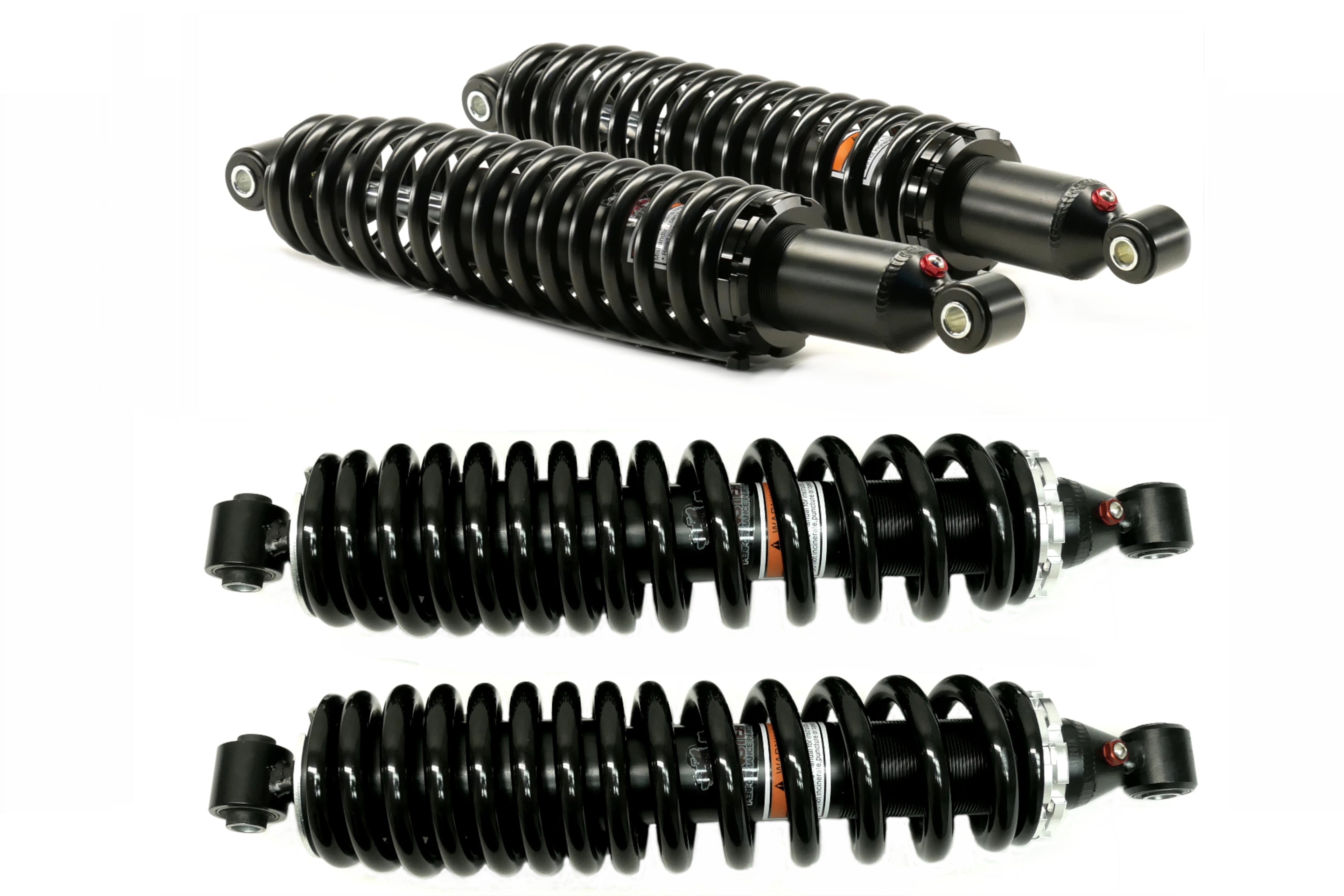Monster Performance Front Shocks for Yamaha Rhino 700 2008-2013, Front & Rear, Monotube, Responsive Handling, Optimal Damping, Quality Tested, Gas-charged, Anti-foam, Anti-shear, Adjustable 1
