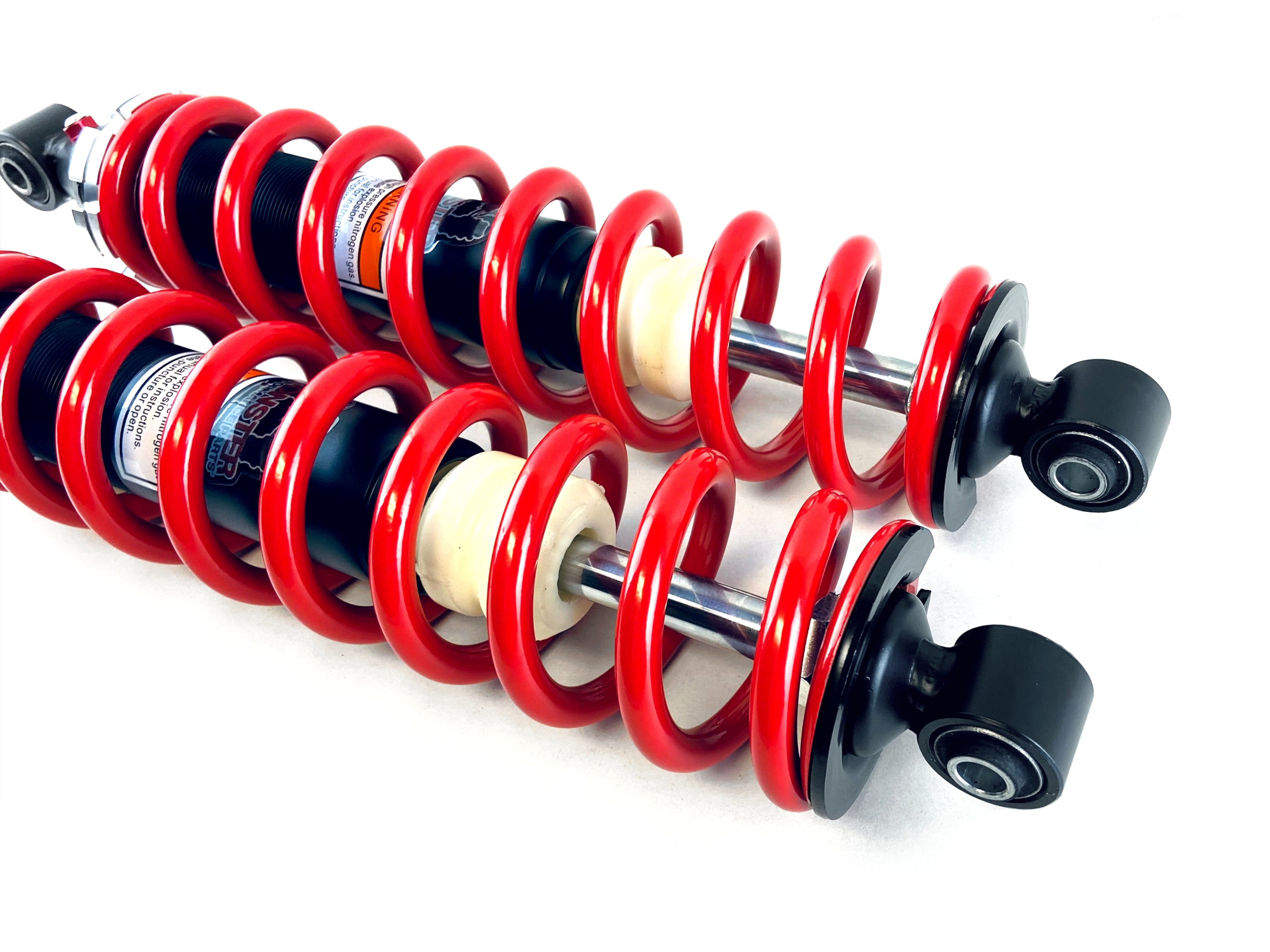 Monster Rear Shocks for Yamaha Grizzly 660 2002-2008, Red, Quality Tested