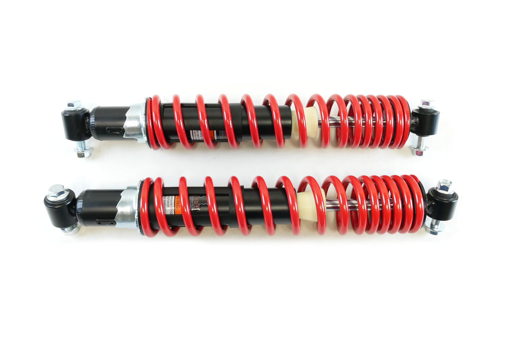 Monster Front Shocks for Yamaha Raptor 660 2001-2005, Red, Gas-Charged