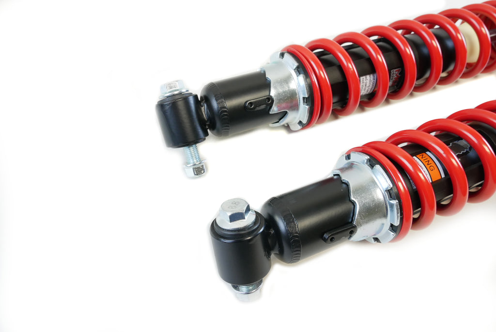Monster Front Shocks for Yamaha Raptor 660 2001-2005, Red, Gas-Charged 2