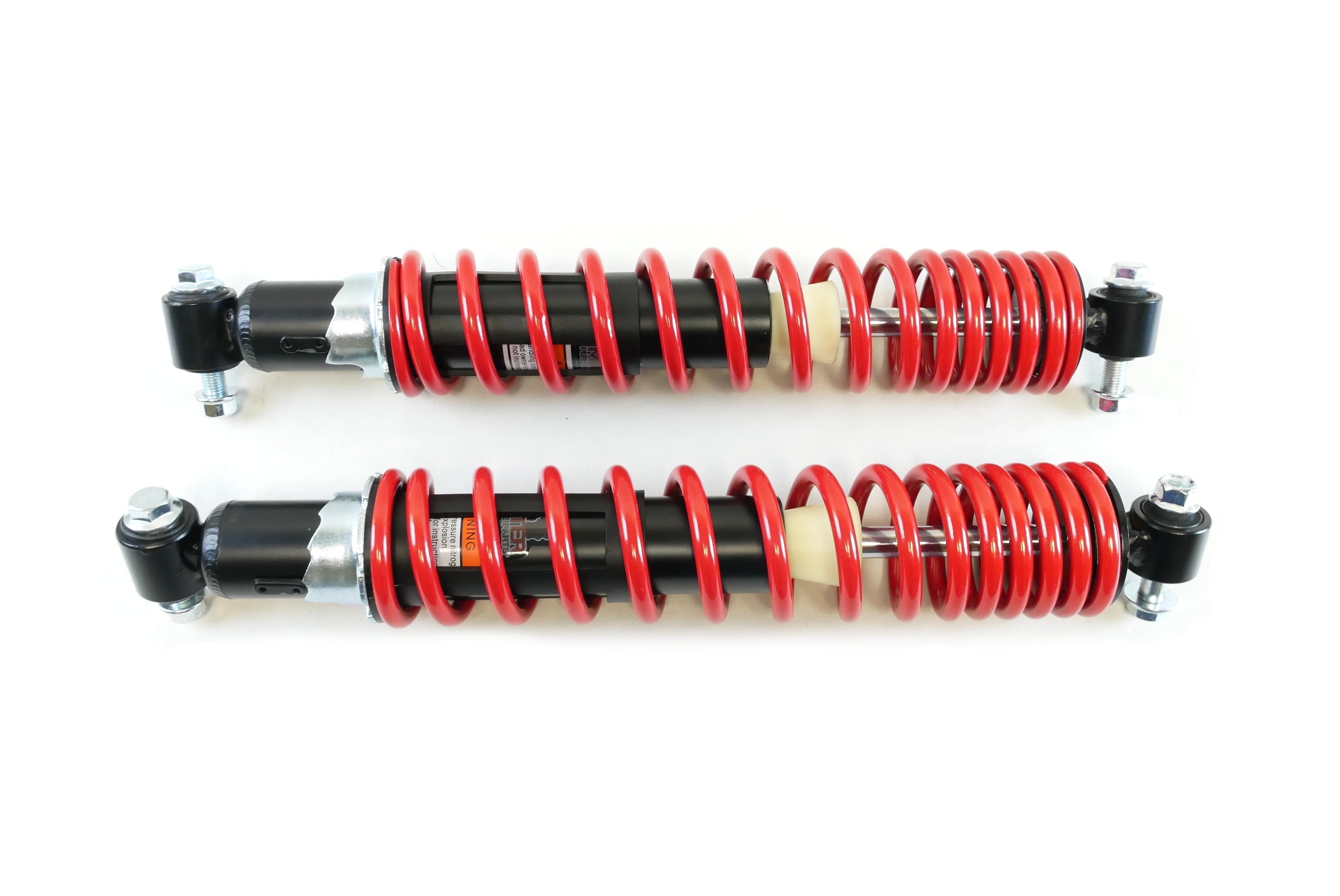 Monster Front Shocks for Yamaha Raptor 660 2001-2005, Red, Gas-Charged 1