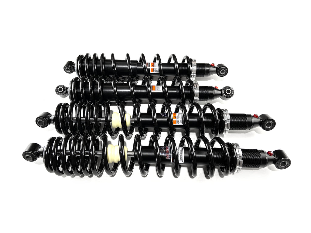 Monster Performance Full Shock Set for Yamaha Wolverine 700 2016-2018, Front & Rear, Monotube, Dual-Rate, Responsive Handling, Quality Tested, Gas-charged, Anti-foam, Anti-shear, Adjustable