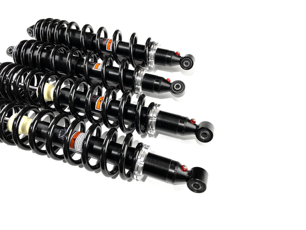 Monster Performance Full Shock Set for Yamaha Wolverine 700 2016-2018, Front & Rear, Monotube, Dual-Rate, Responsive Handling, Quality Tested, Gas-charged, Anti-foam, Anti-shear, Adjustable 2