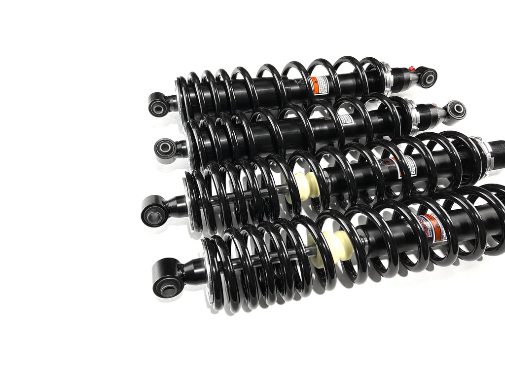 Monster Performance Full Shock Set for Yamaha Wolverine 700 2016-2018, Front & Rear, Monotube, Dual-Rate, Responsive Handling, Quality Tested, Gas-charged, Anti-foam, Anti-shear, Adjustable 3