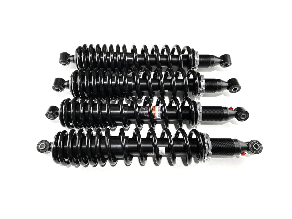 Monster Performance Full Shock Set for Yamaha Wolverine X2 2019-2020, Front & Rear, Monotube, Dual-Rate, Responsive Handling, Quality Tested, Gas-charged, Anti-foam, Anti-shear, Adjustable