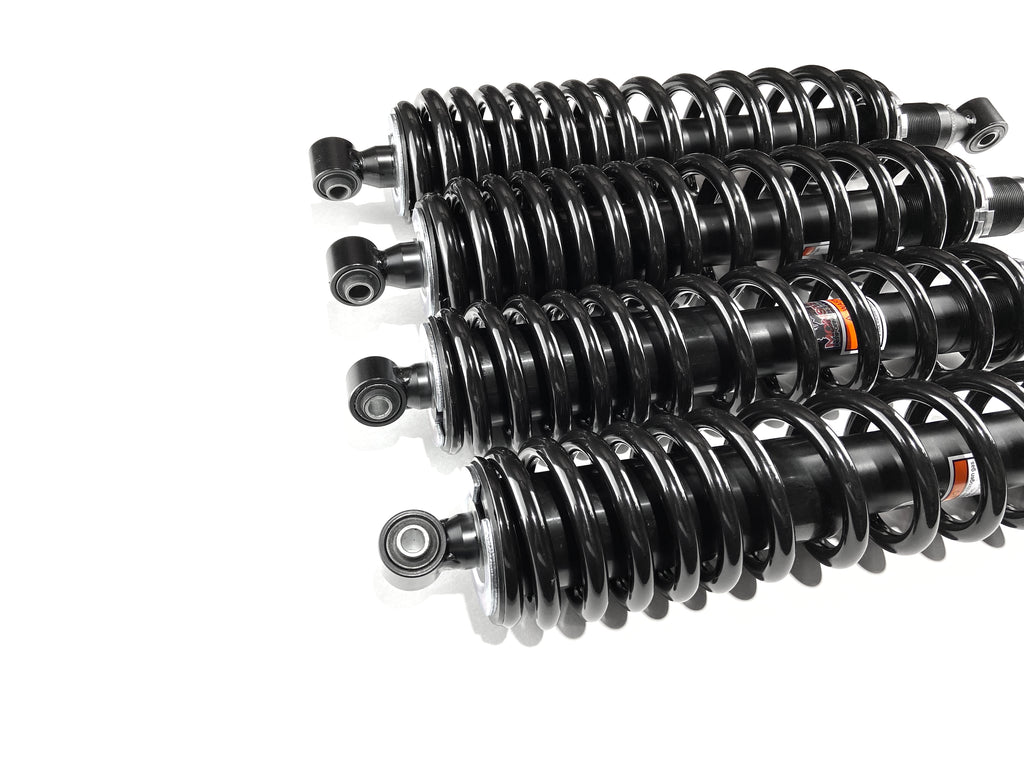 Monster Performance Full Shock Set for Yamaha Wolverine X2 2019-2020, Front & Rear, Monotube, Dual-Rate, Responsive Handling, Quality Tested, Gas-charged, Anti-foam, Anti-shear, Adjustable 3