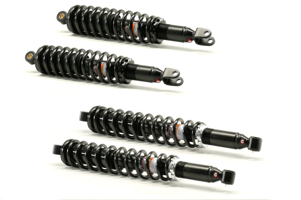 Monster Performance Full Shock Set for Honda Rincon 650 2003-2005, Front & Rear, Monotube, Responsive Handling, Quality Tested, Gas-charged, Anti-foam, Anti-shear, Adjustable