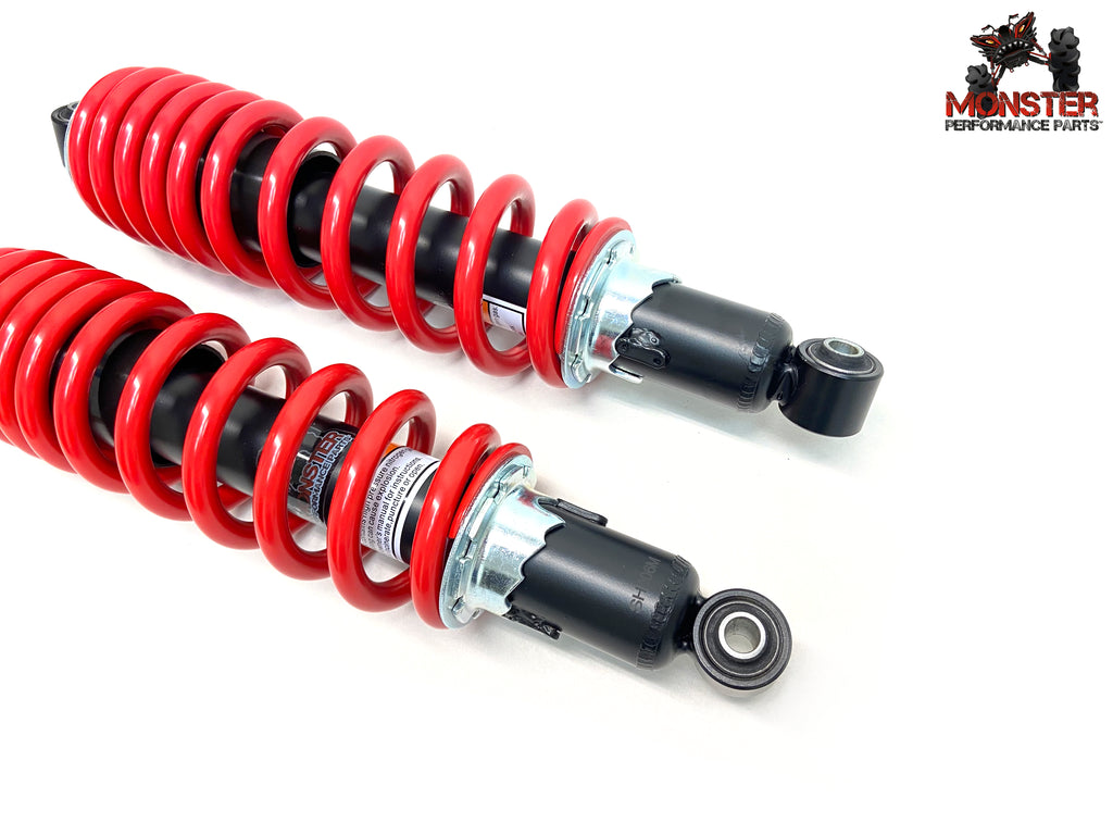 Monster Front Shocks for Yamaha Kodiak 700 2016-2022, Red, Quality Tested 2