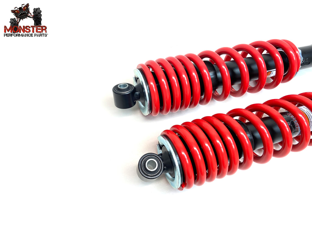 Monster Front Shocks for Yamaha Kodiak 700 2016-2022, Red, Quality Tested 3