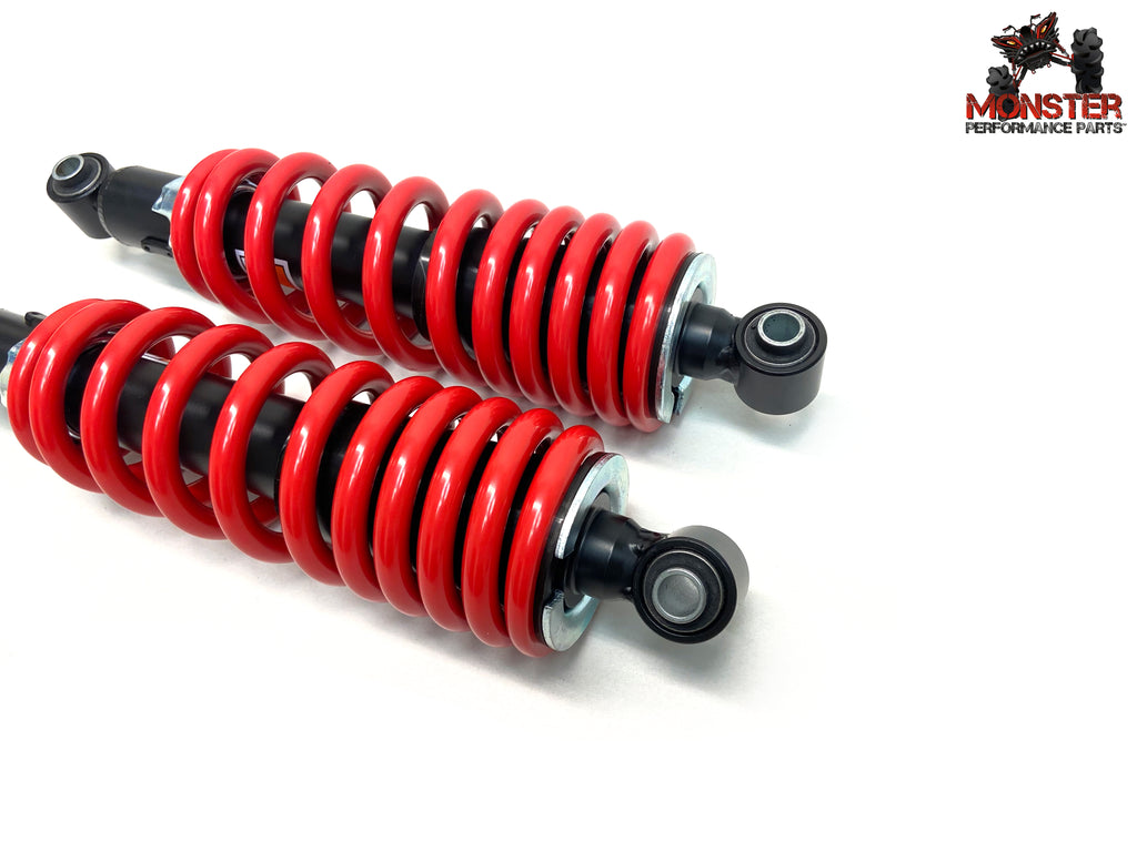 Monster Rear Shocks for Honda Pioneer 52400-HL5-C21, Red, Gas-Charged 2