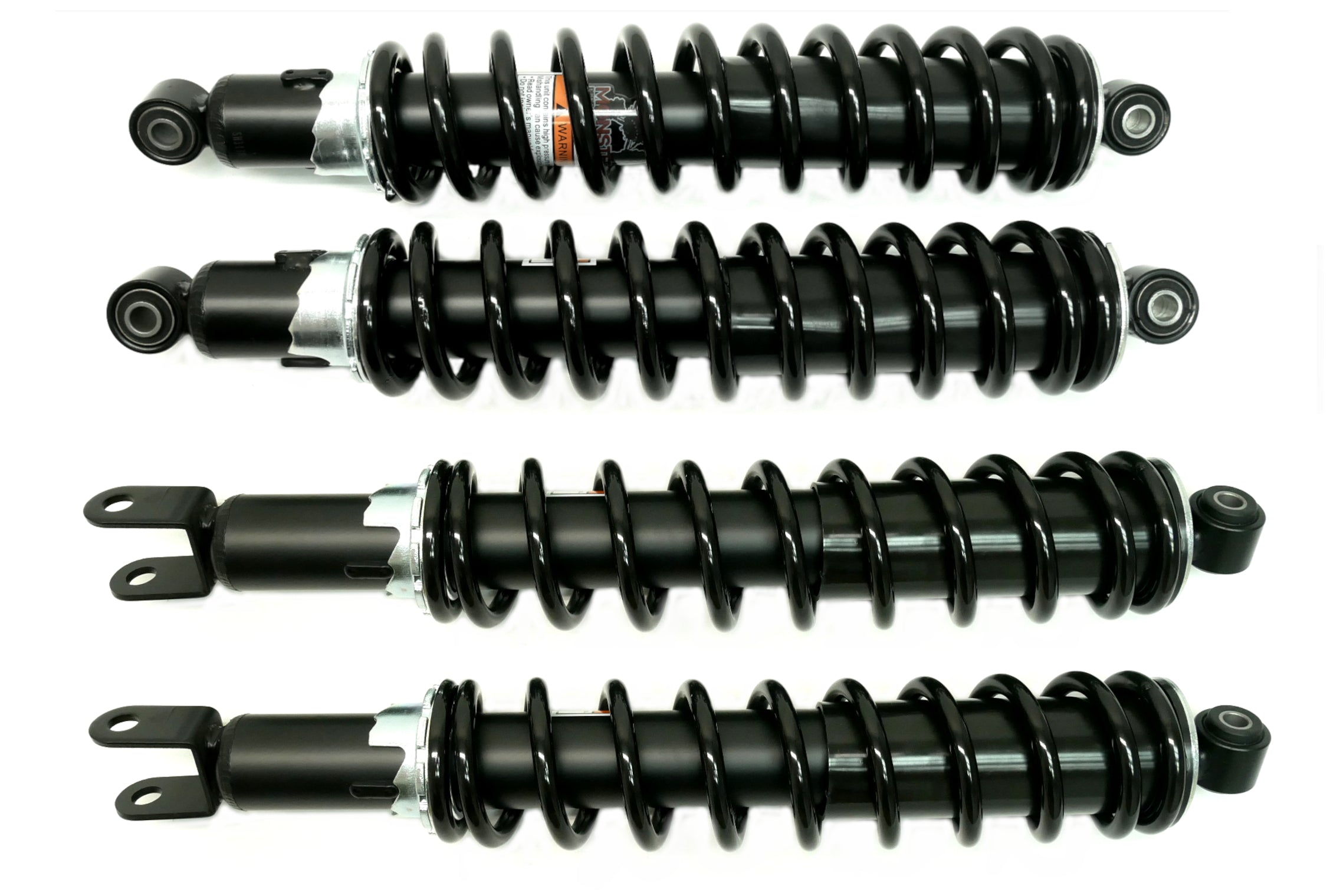 Monster Performance Full Shock Set for Honda Foreman 500 520 & Rancher 420 FM1 FM2 FE1 FE2, Front & Rear, Responsive Handling, Quality Tested, Gas-charged, Anti-foam, Anti-shear, Adjustable 1